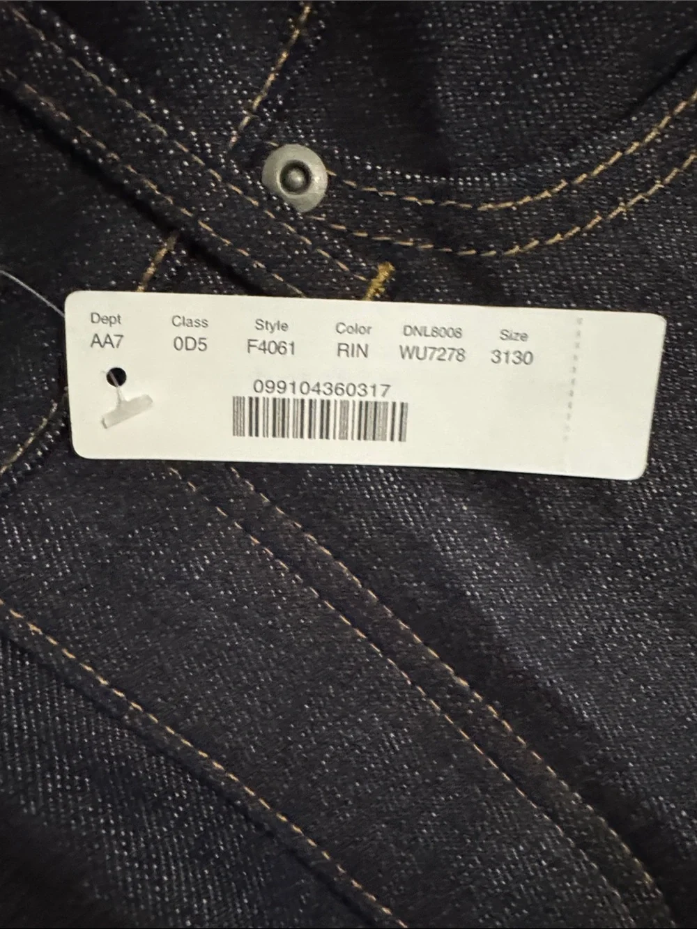 J. Crew 484 Slim Fit Japanese Selvedge Denim Jeans Dark Wash 31x30 NWT